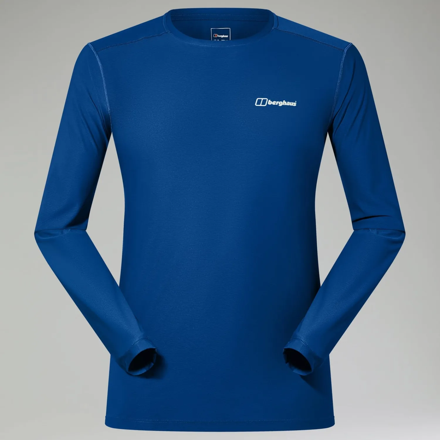 Berghaus Men's 247 Crew Long Sleeve Tech Tee - Blue Hot