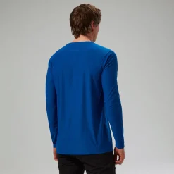 Berghaus Men's 247 Crew Long Sleeve Tech Tee - Blue Hot