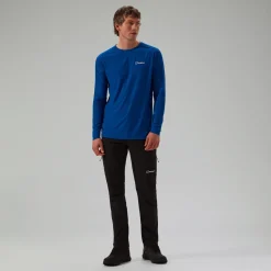 Berghaus Men's 247 Crew Long Sleeve Tech Tee - Blue Hot