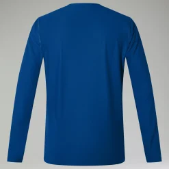 Berghaus Men's 247 Crew Long Sleeve Tech Tee - Blue Hot