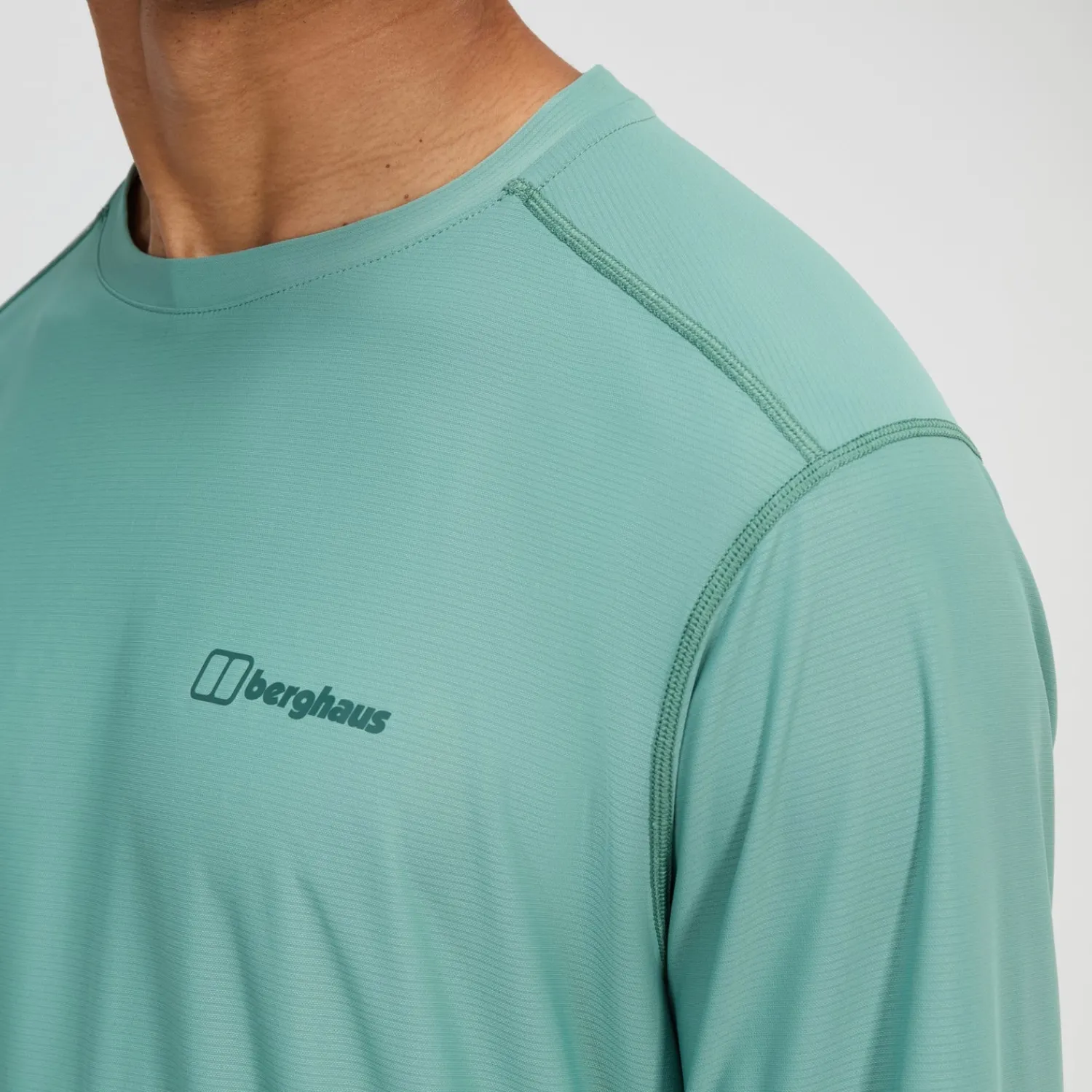Berghaus Men's 24/7 Crew Long Sleeve Tech Tee - Green New