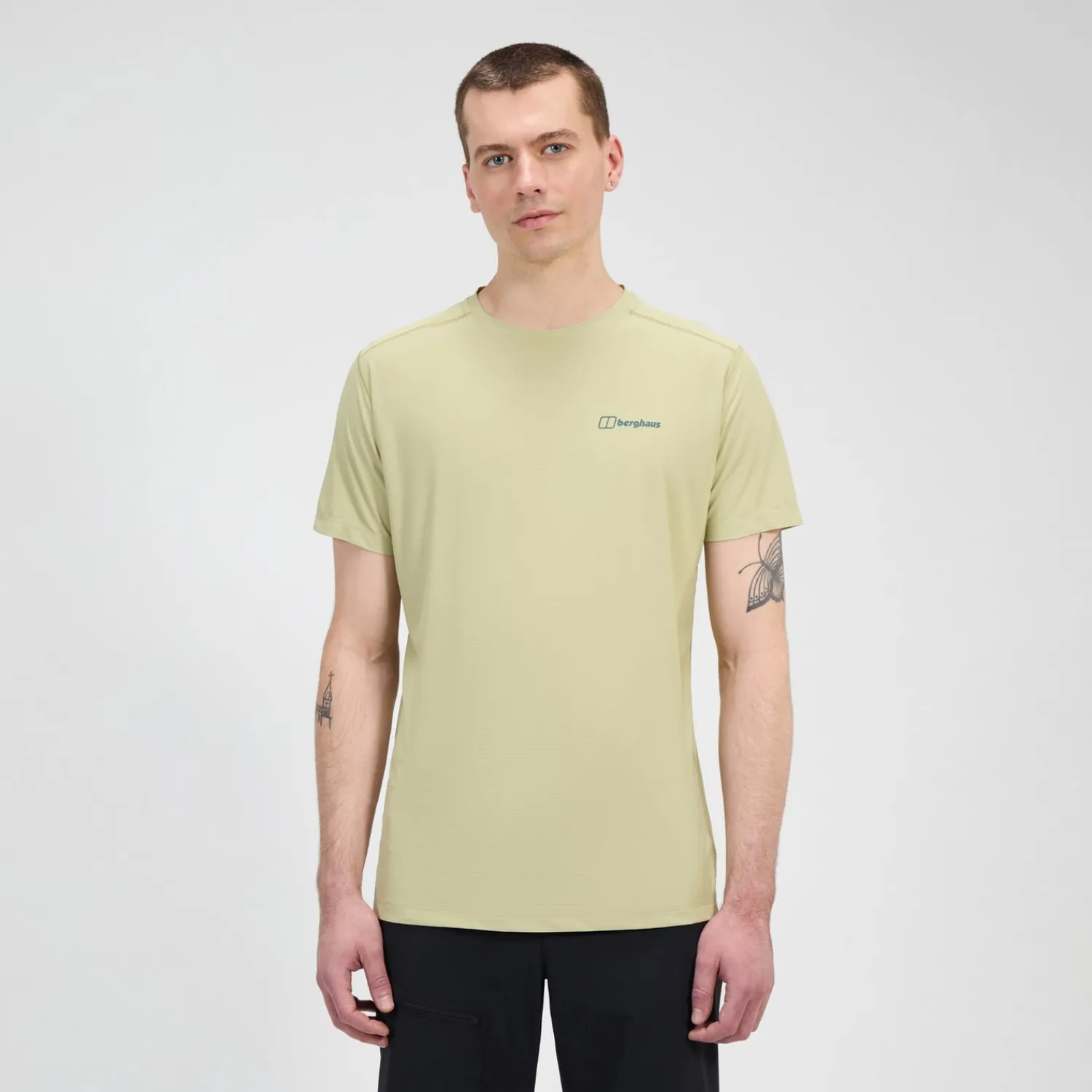 Berghaus Men's 24/7 Crew Short Sleeve Tech Tee - Natural Outlet