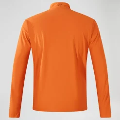 Berghaus Men's 24/7 Half Zip Long Sleeve Tech Tee - Orange Fashion