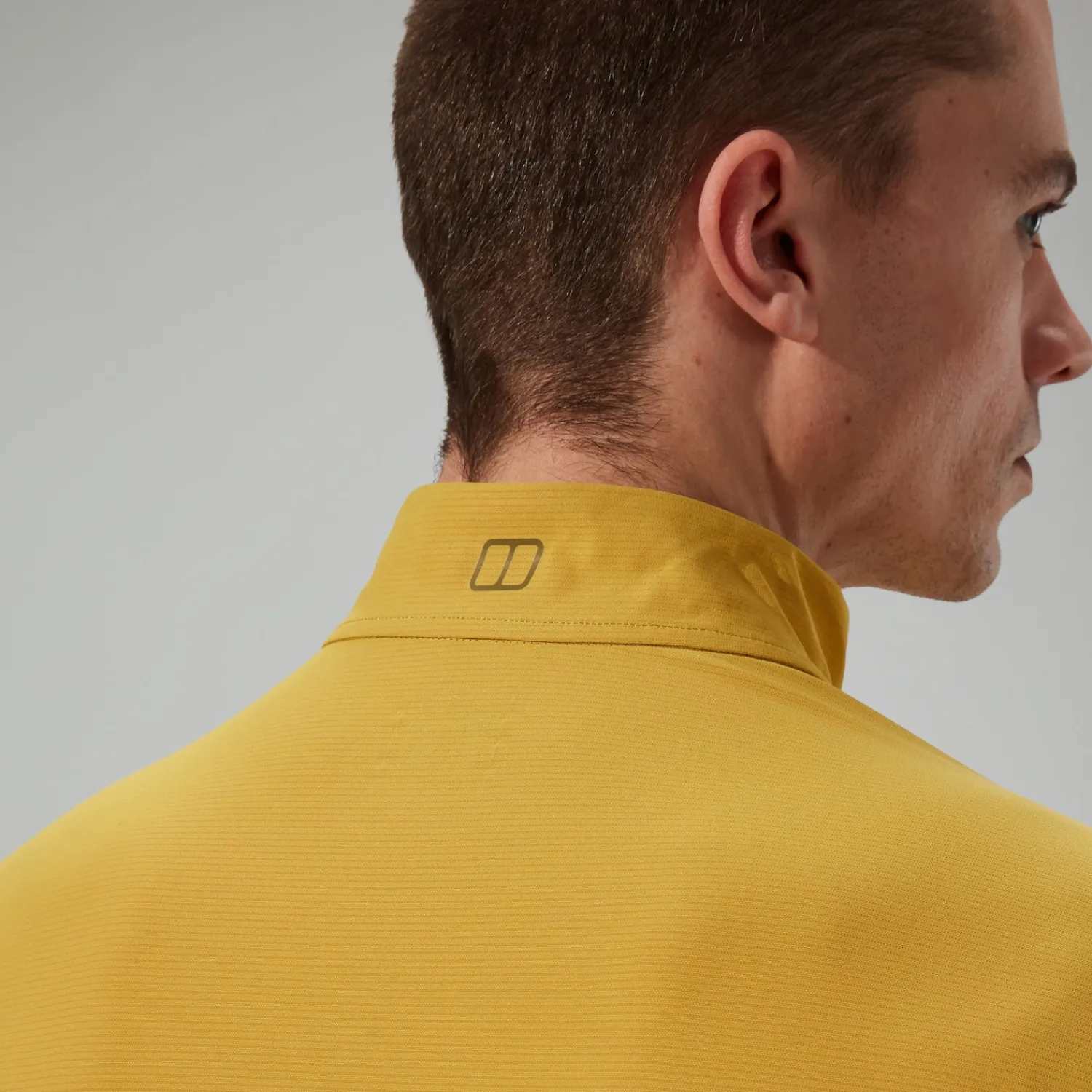 Berghaus Men's 24/7 Half Zip Long Sleeve Tech Tee - Yellow Hot