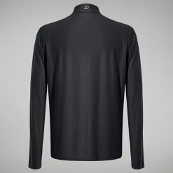 Berghaus Men's 24/7 Tech Tee Long Sleeve Half Zip - Black Clearance