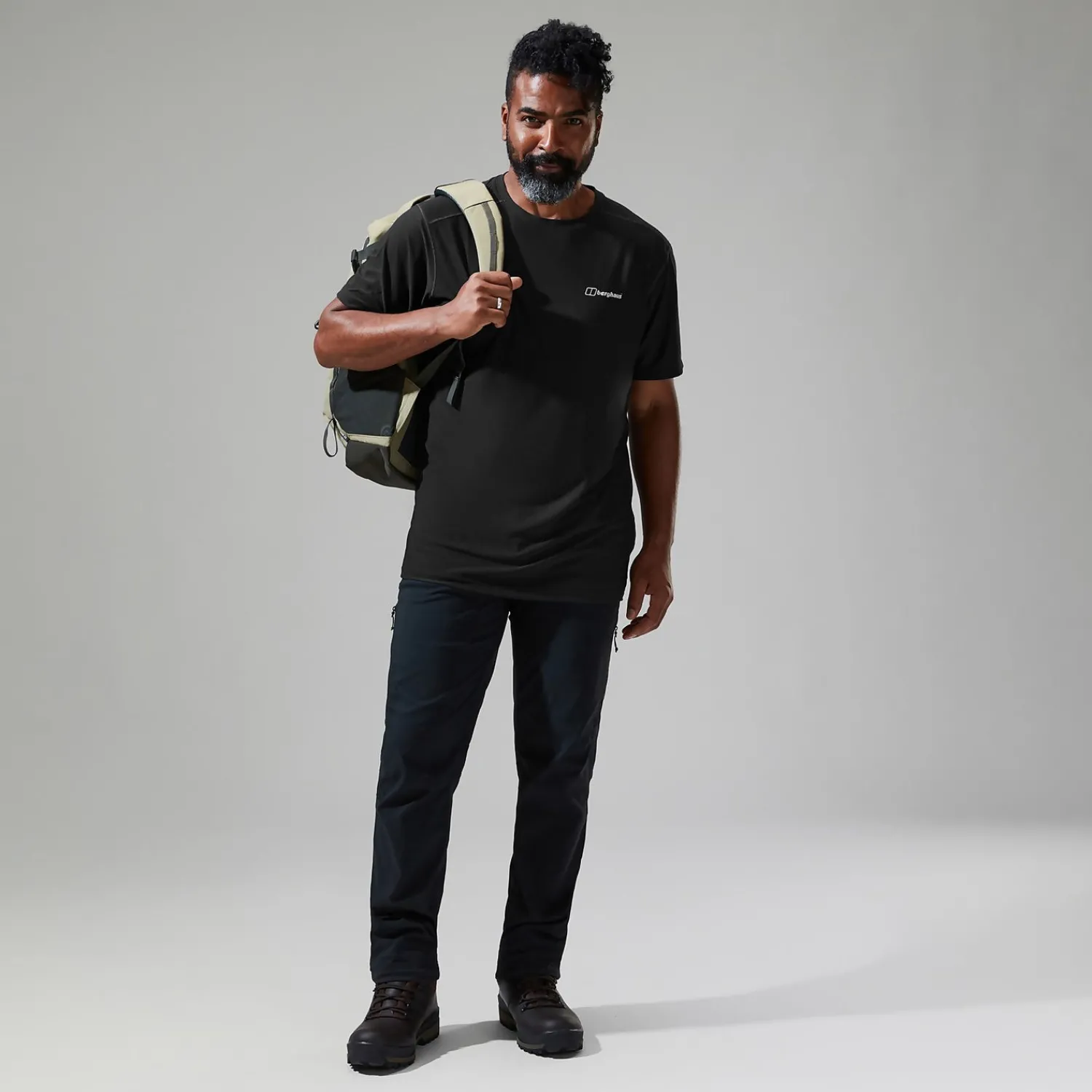 Berghaus Men's 24/7 Tech Tee Super Stretch Crew - Black Sale