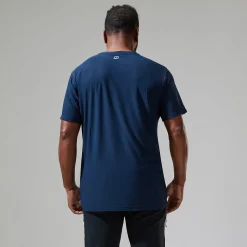 Berghaus Men's 24/7 Tech Tee Super Stretch Crew - Dark Blue Fashion