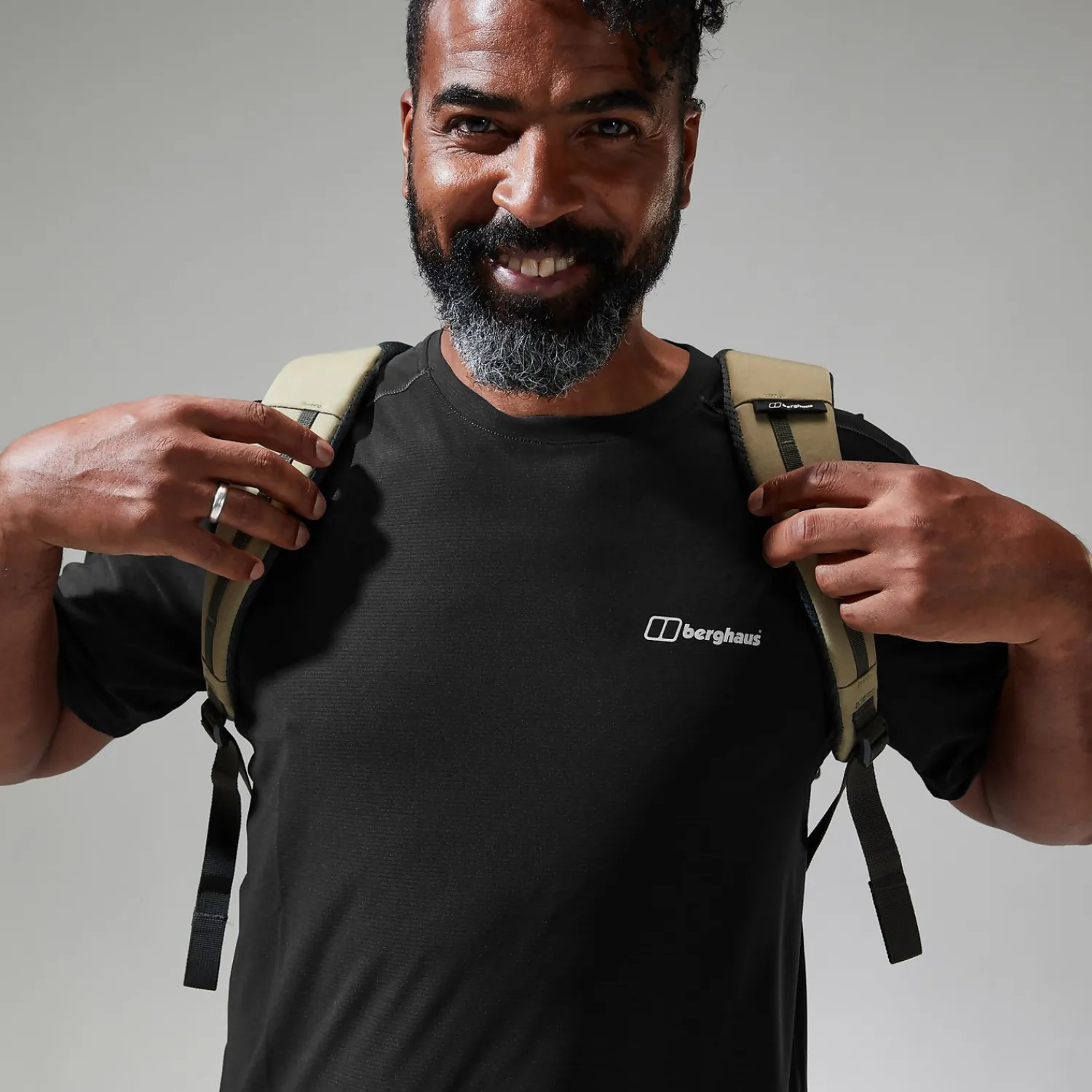 Berghaus Men's 24/7 Tech Tee Super Stretch Crew - Black Sale
