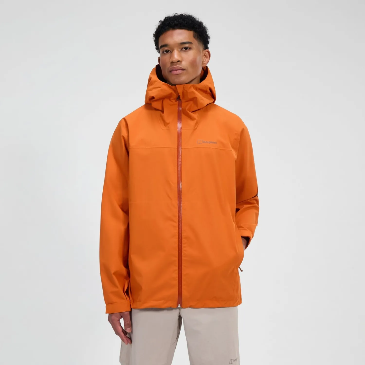 Berghaus Men's Arnaby Hooded Waterproof Jacket - Orange Online