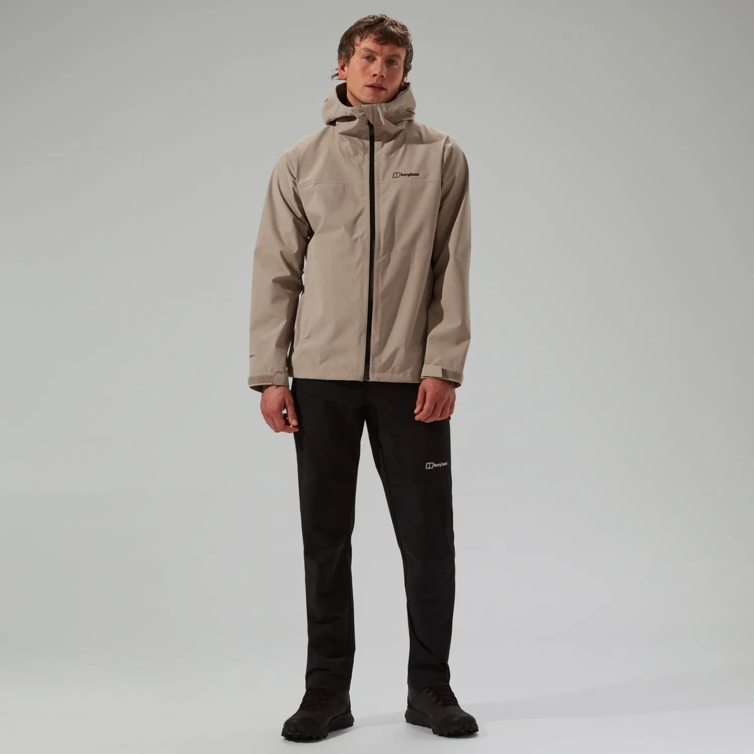 Berghaus Men's Arnaby Hooded Waterproof Jacket - Grey Outlet