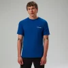Berghaus Men's Art Short Sleeve T-Shirt - Blue Fashion