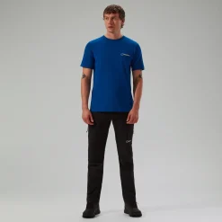 Berghaus Men's Art Short Sleeve T-Shirt - Blue Fashion