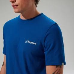 Berghaus Men's Art Short Sleeve T-Shirt - Blue Fashion