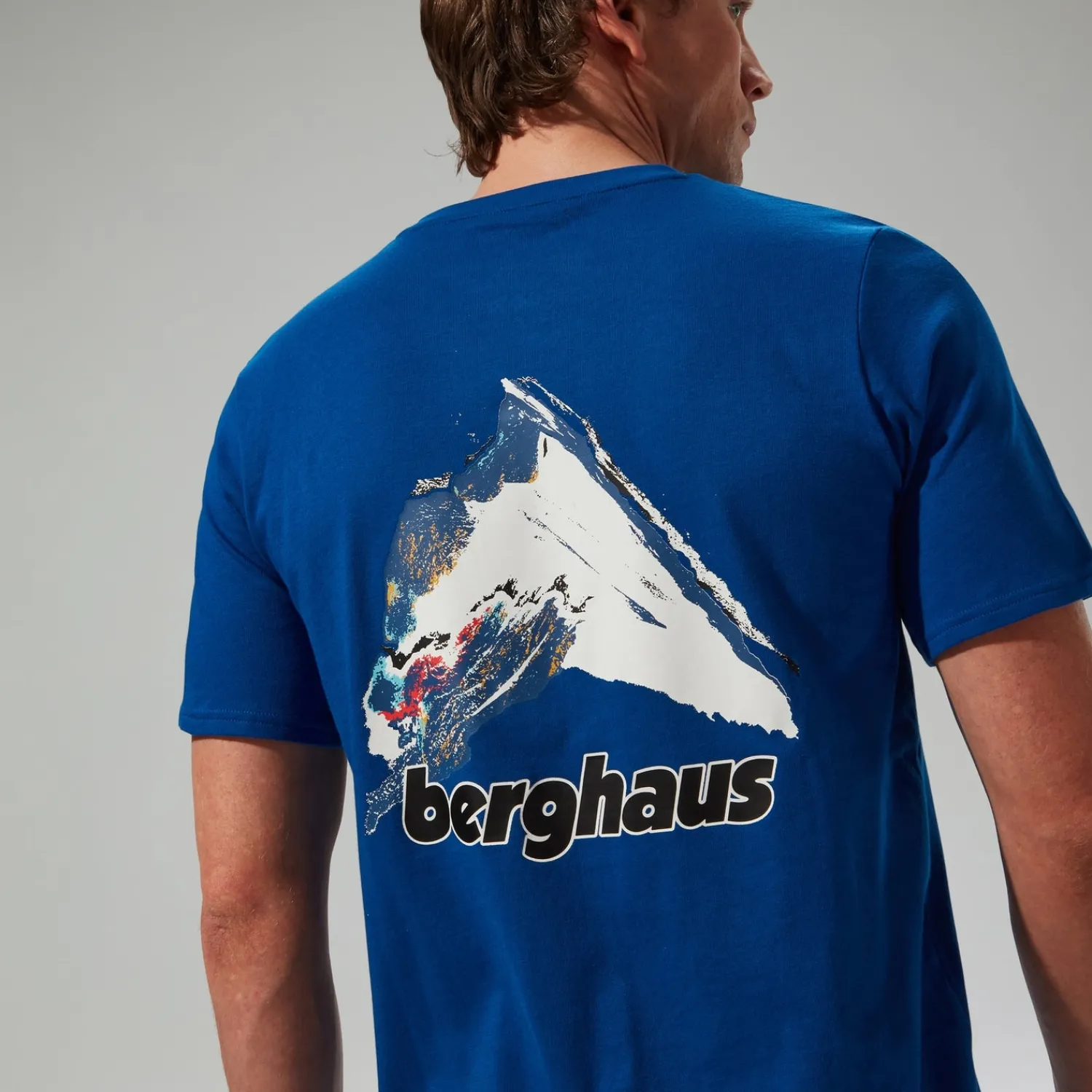 Berghaus Men's Art Short Sleeve T-Shirt - Blue Fashion