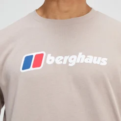 Berghaus Men's Big Logo Long Sleeve Tee - Grey Hot