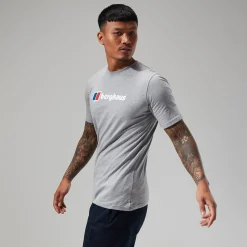 Berghaus Men's Big Classic Logo Tee Dark Grey Fashion