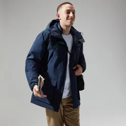 Berghaus Men's Breccan Insulated Waterproof Parka - Blue Discount