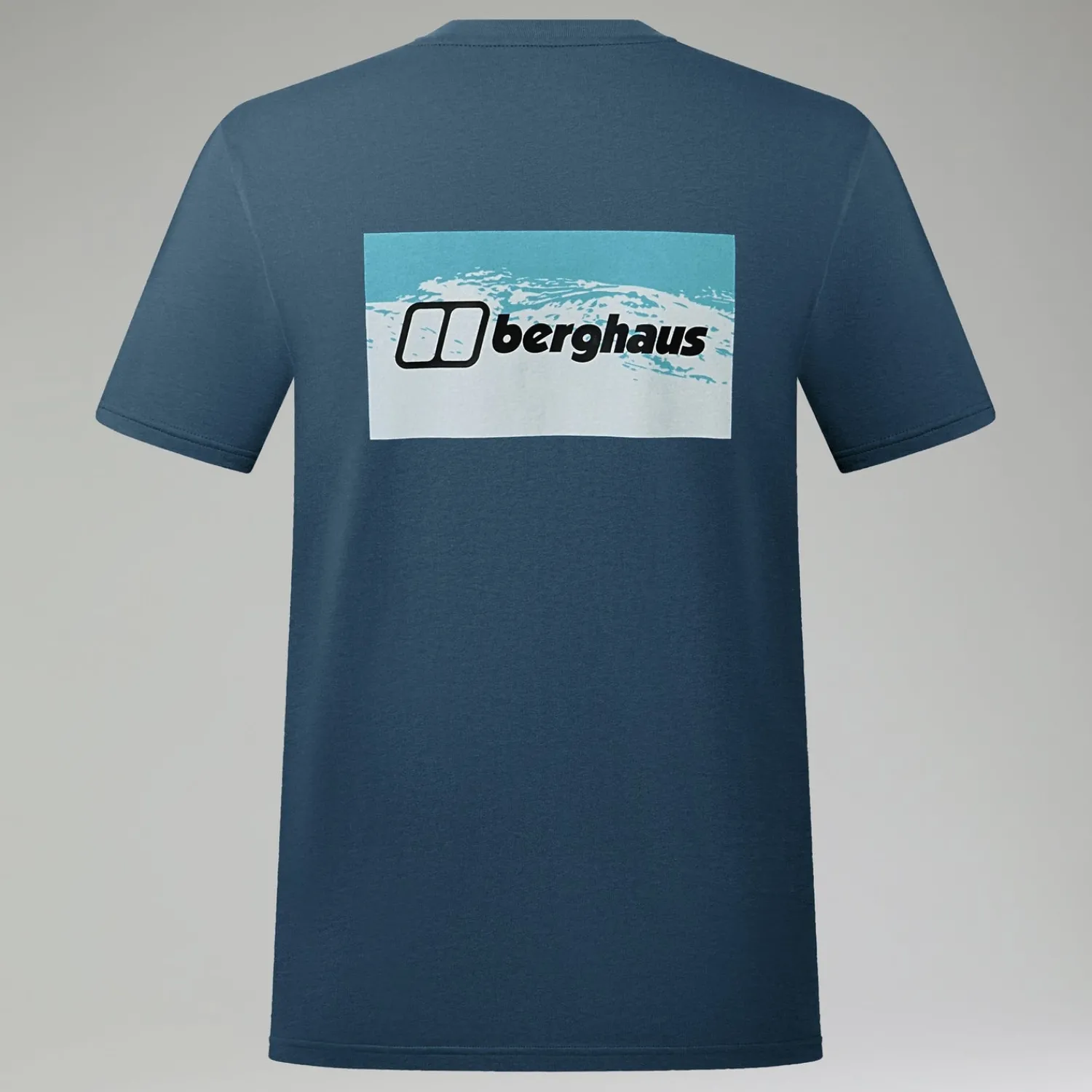 Berghaus Men's Cheviot Box Logo Short Sleeve T-Shirt - Blue Fashion