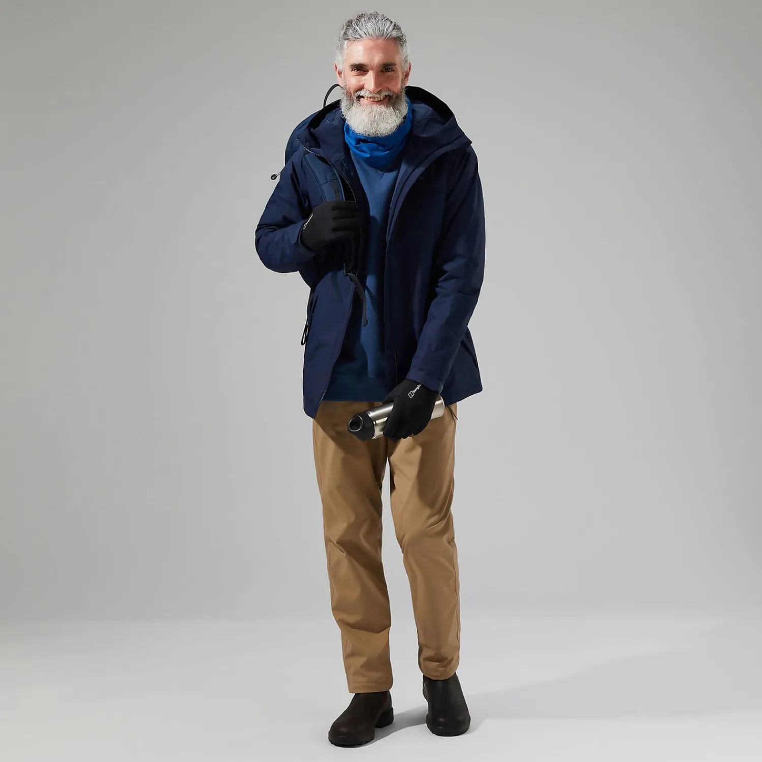 Berghaus Men's Deluge Pro 2.0 Insulated Waterproof Jacket - Blue New