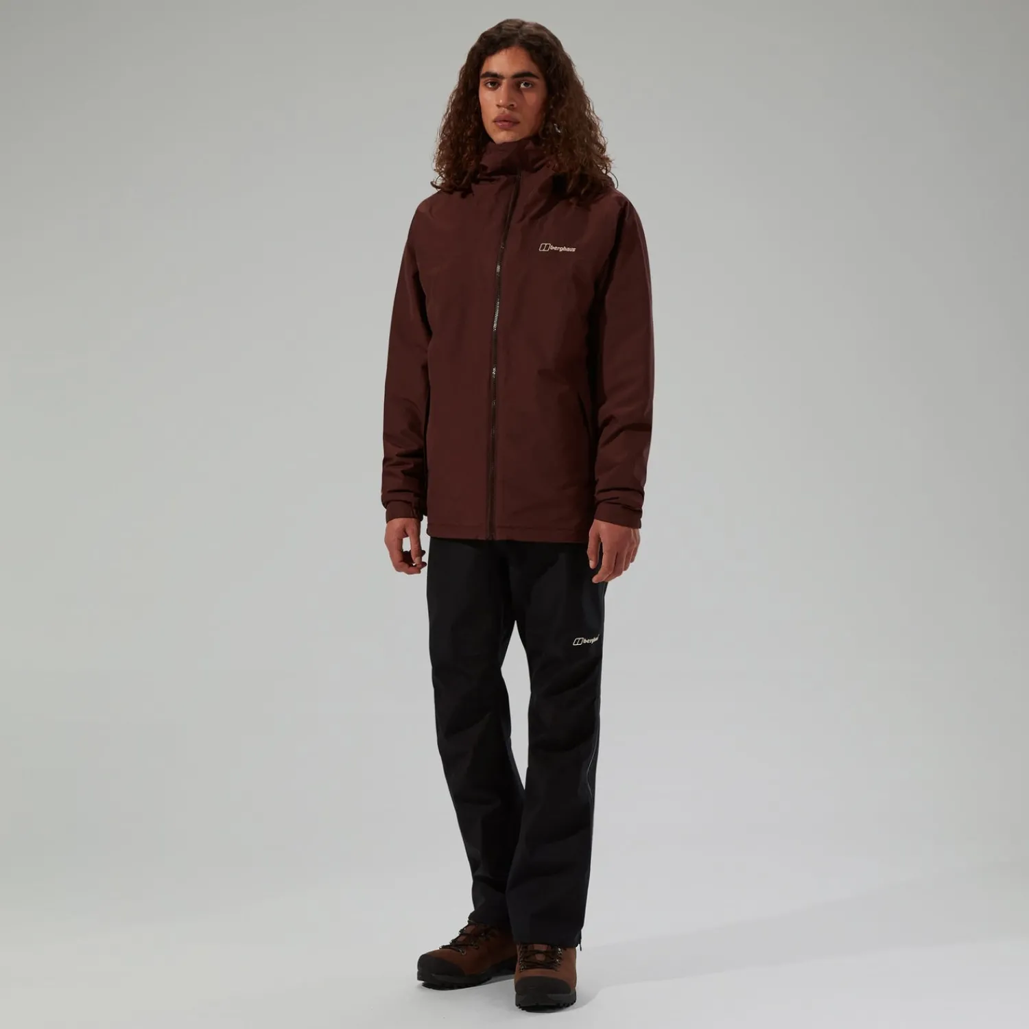 Berghaus Men's Deluge Pro 3.0 Insulated Waterproof Jacket - Brown Hot