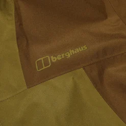 Berghaus Men's Deluge Pro 3.0 Waterproof Jacket - Green/Brown Clearance