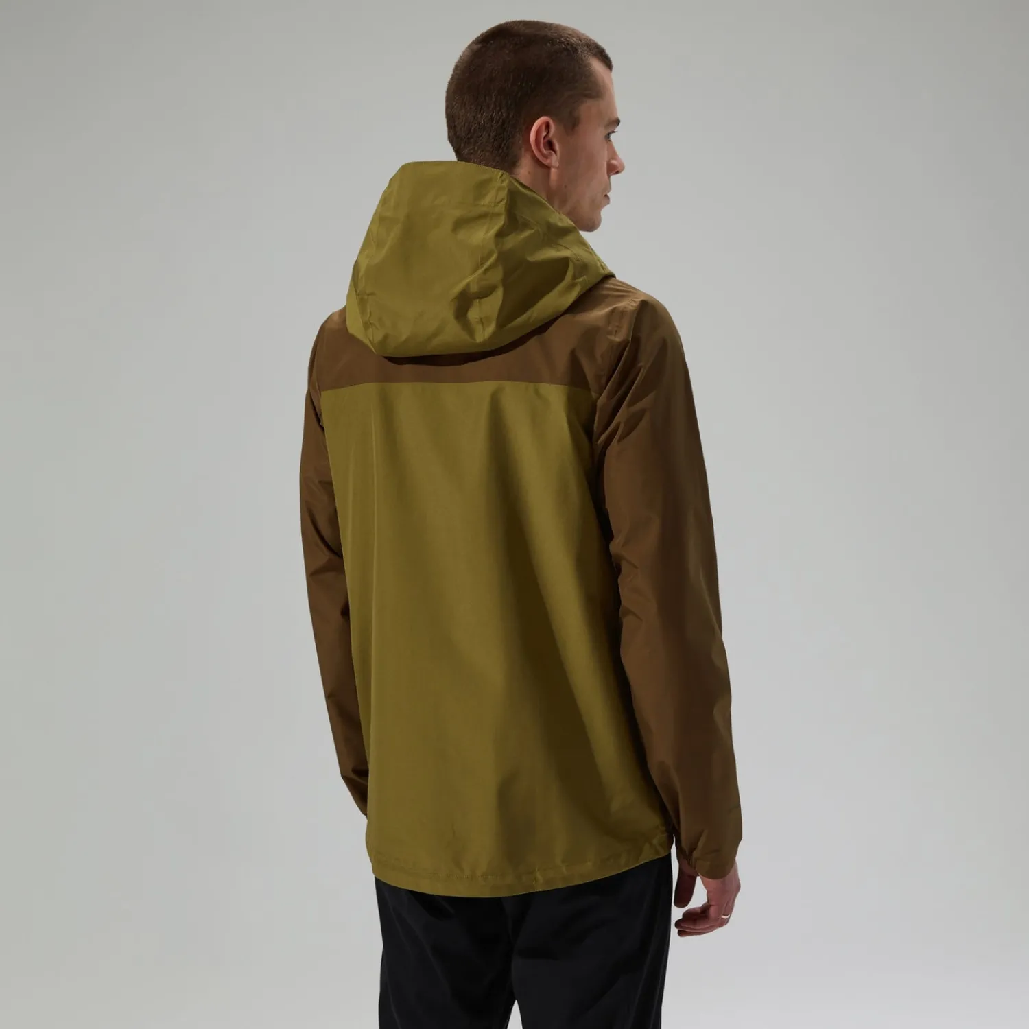 Berghaus Men's Deluge Pro 3.0 Waterproof Jacket - Green/Brown Clearance