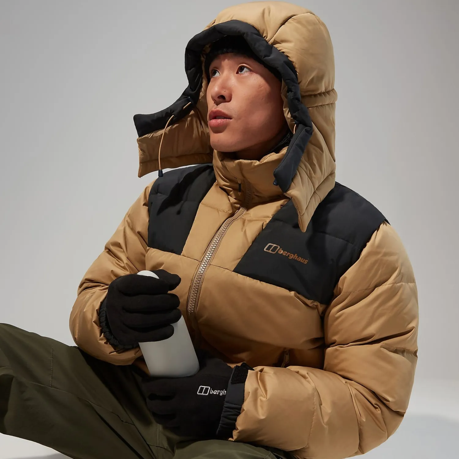 Berghaus Men's Embo 4in1 Down Insulated Jacket - Natural Clearance