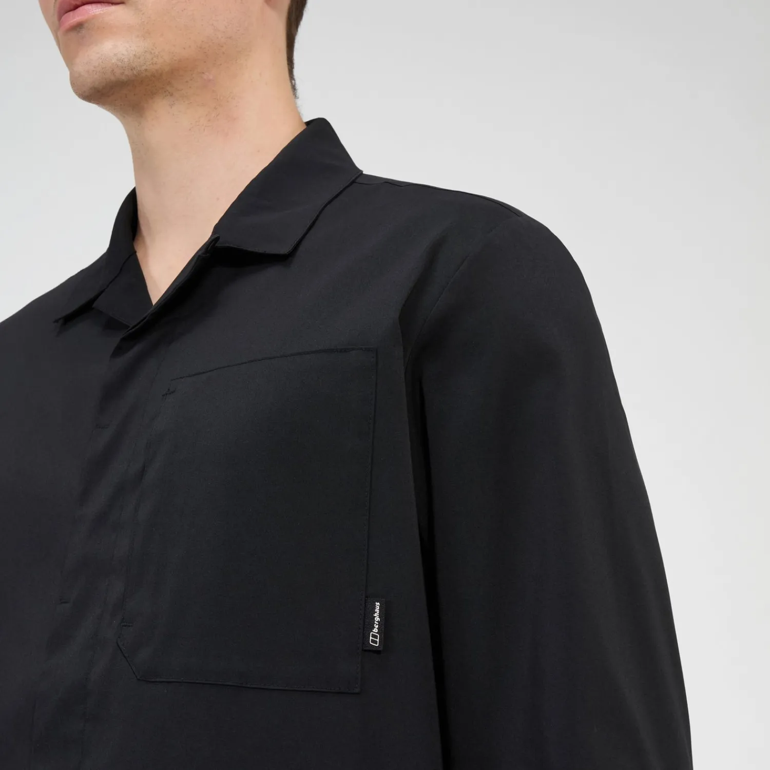 Berghaus Men's Explorer Long Sleeve Overshirt - Black Online