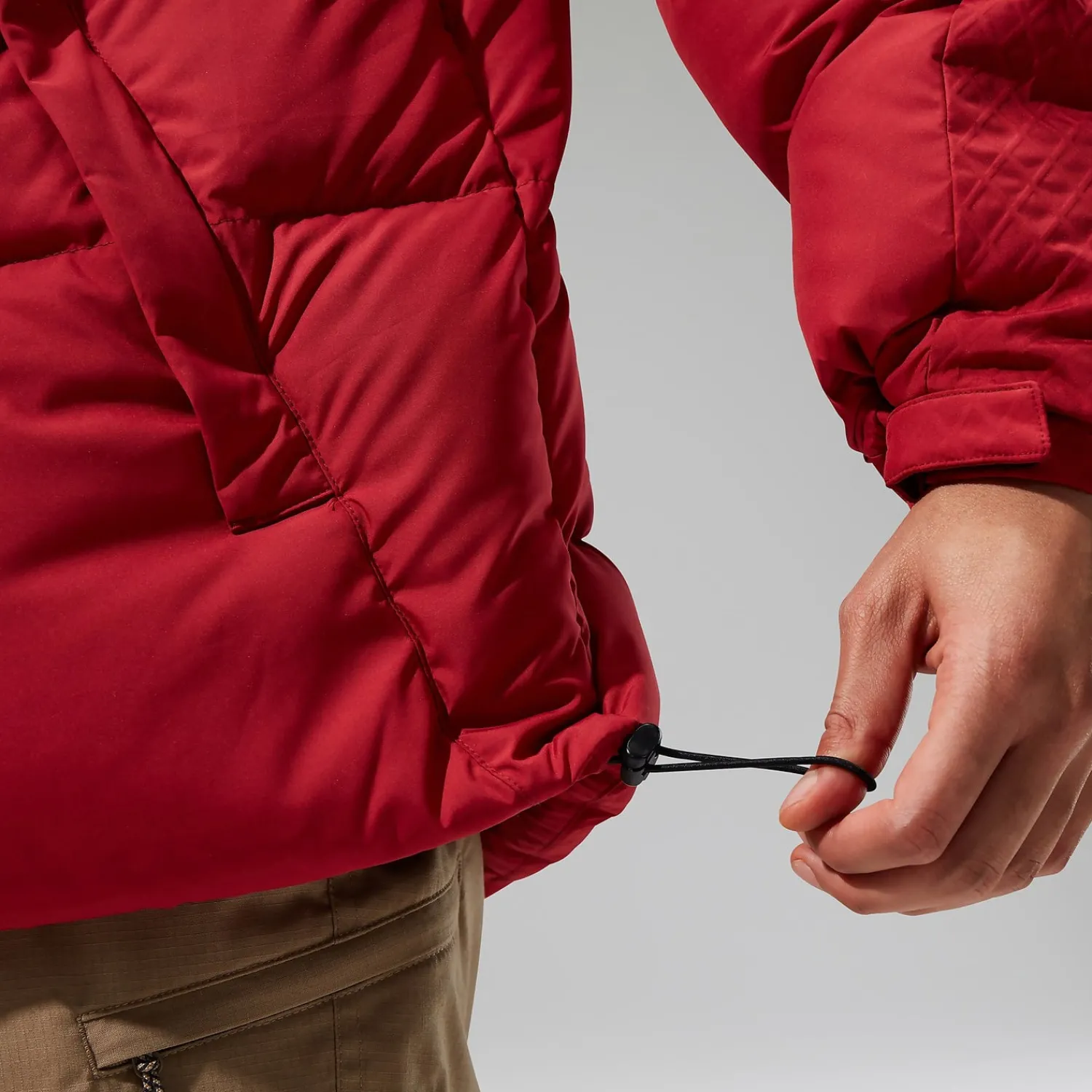 Berghaus Men's Fawdon Down Jacket - Dark Red/Black Hot