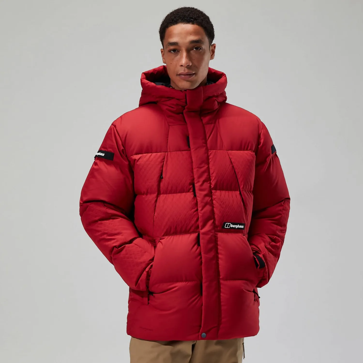 Berghaus Men's Fawdon Down Jacket - Dark Red/Black Hot