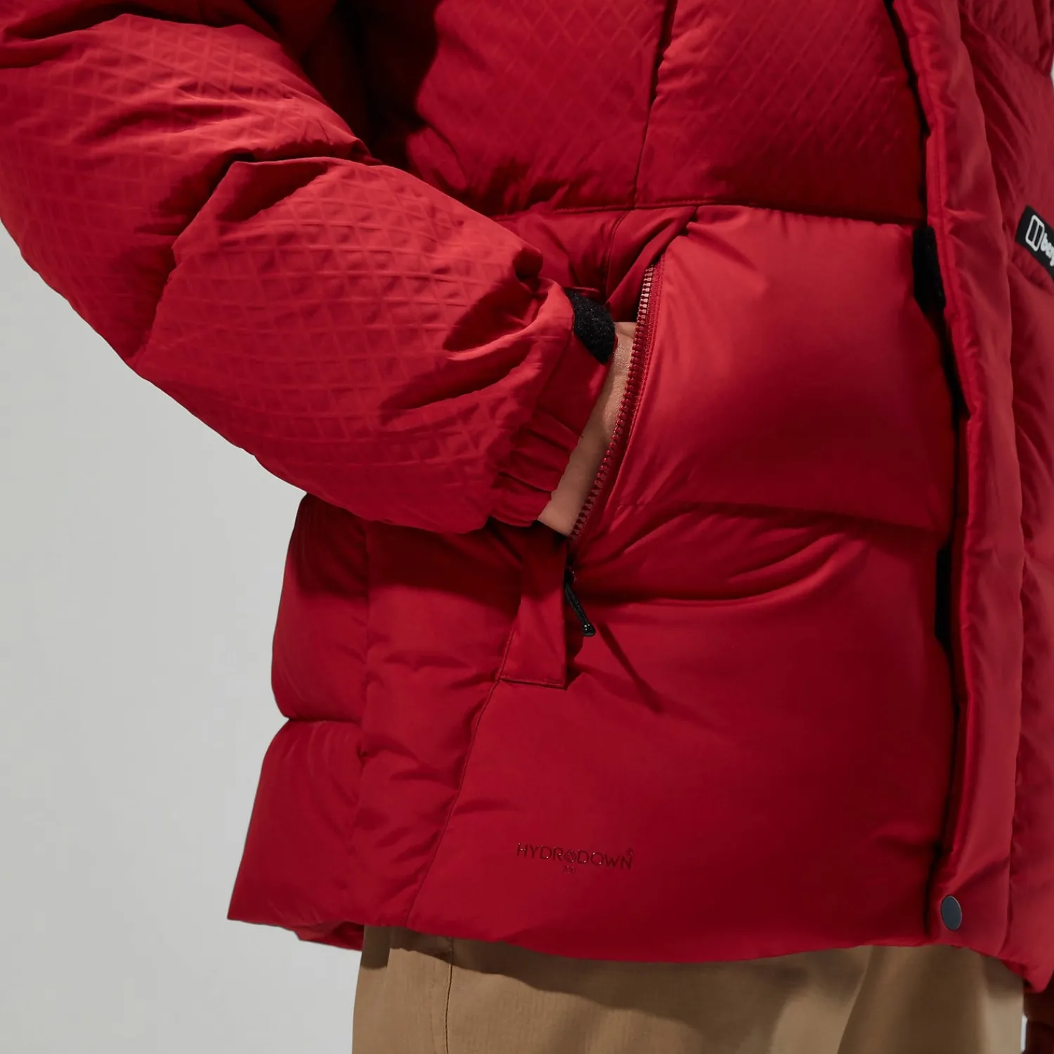 Berghaus Men's Fawdon Down Jacket - Dark Red/Black Hot