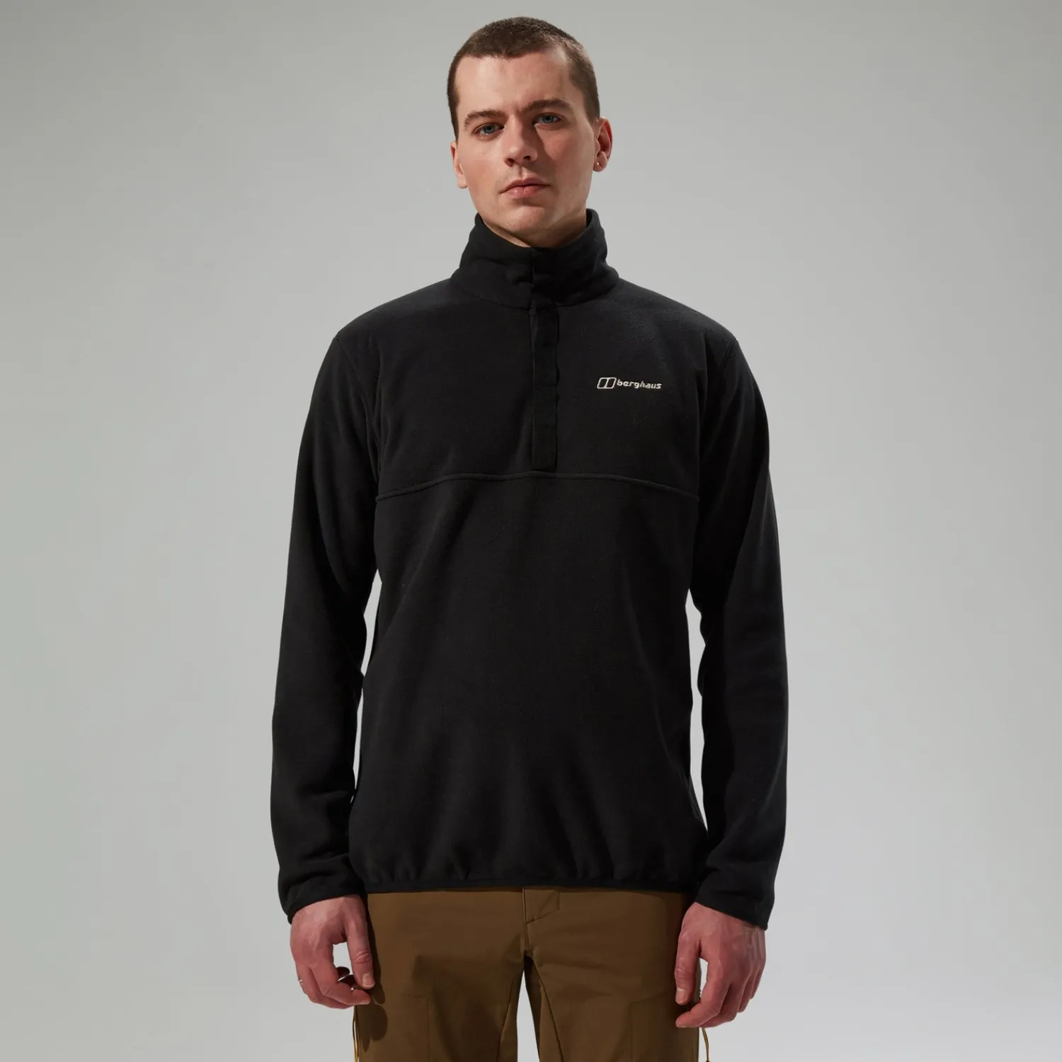 Berghaus Men's Felltop Snap Fleece Pullover - Black Fashion