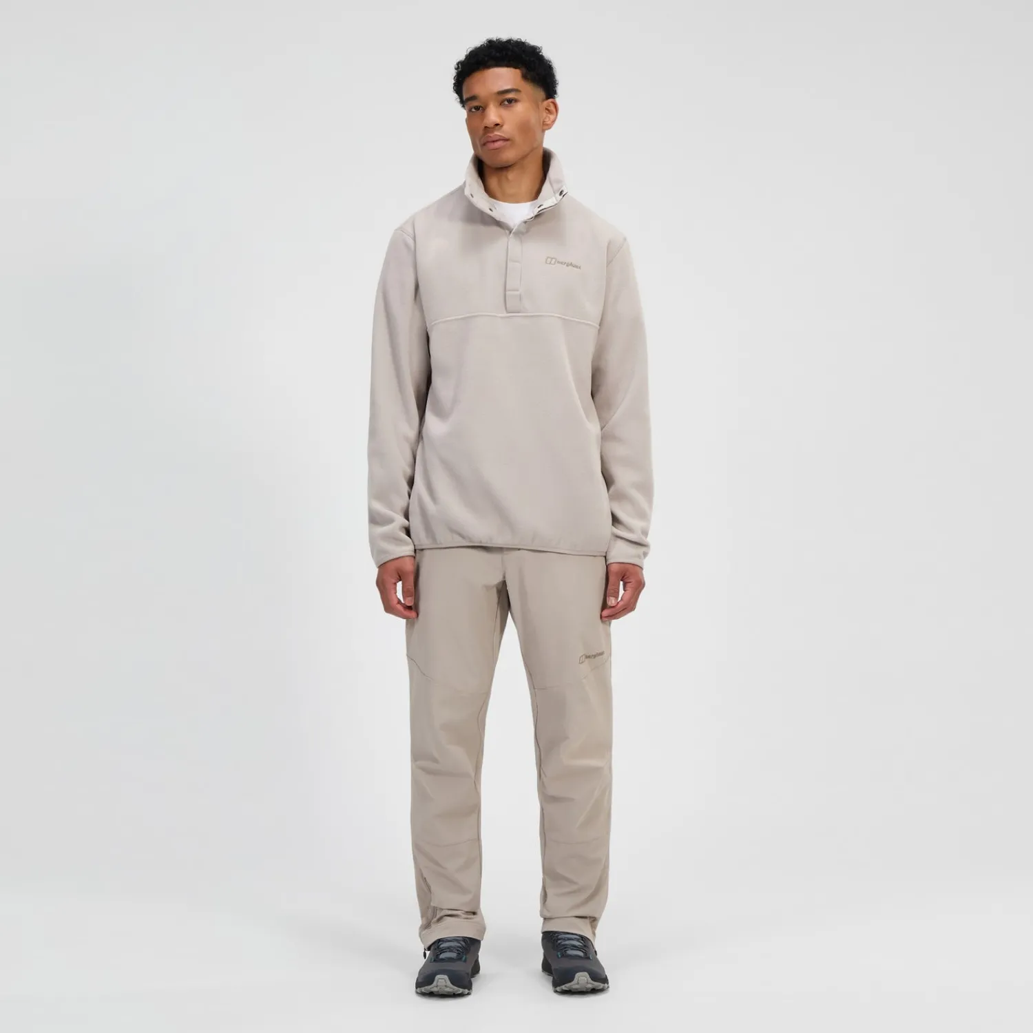 Berghaus Men's Felltop Snap Fleece Pullover - Grey Fashion