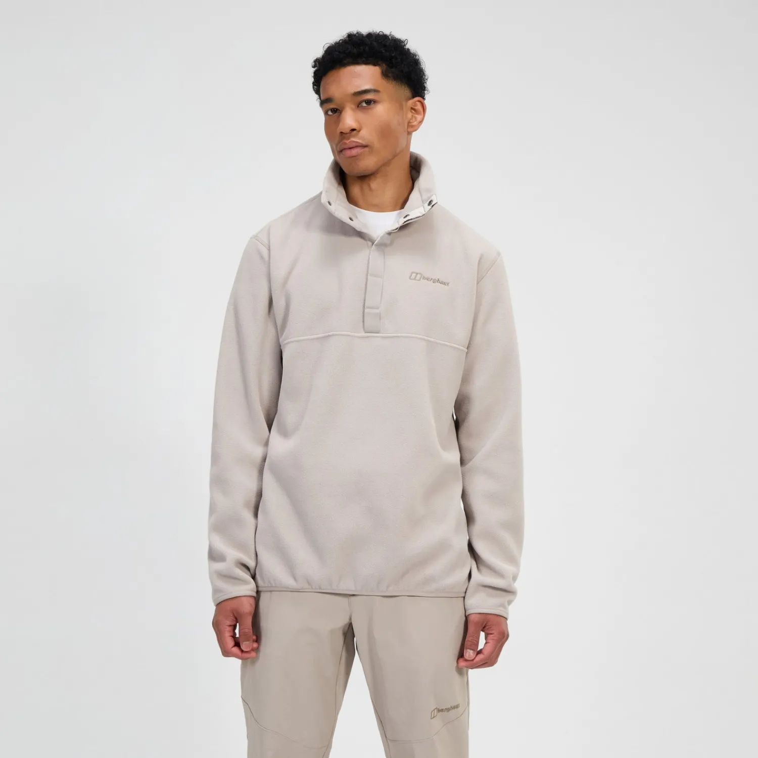 Berghaus Men's Felltop Snap Fleece Pullover - Grey Fashion