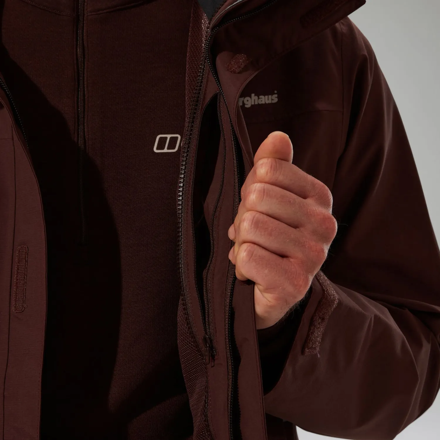 Berghaus Men's Hillwalker InterActive Gore-Tex Waterproof Jacket - Brown New