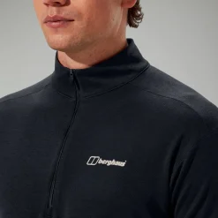 Berghaus Men's Ivyhill Half Zip Top - Black Sale