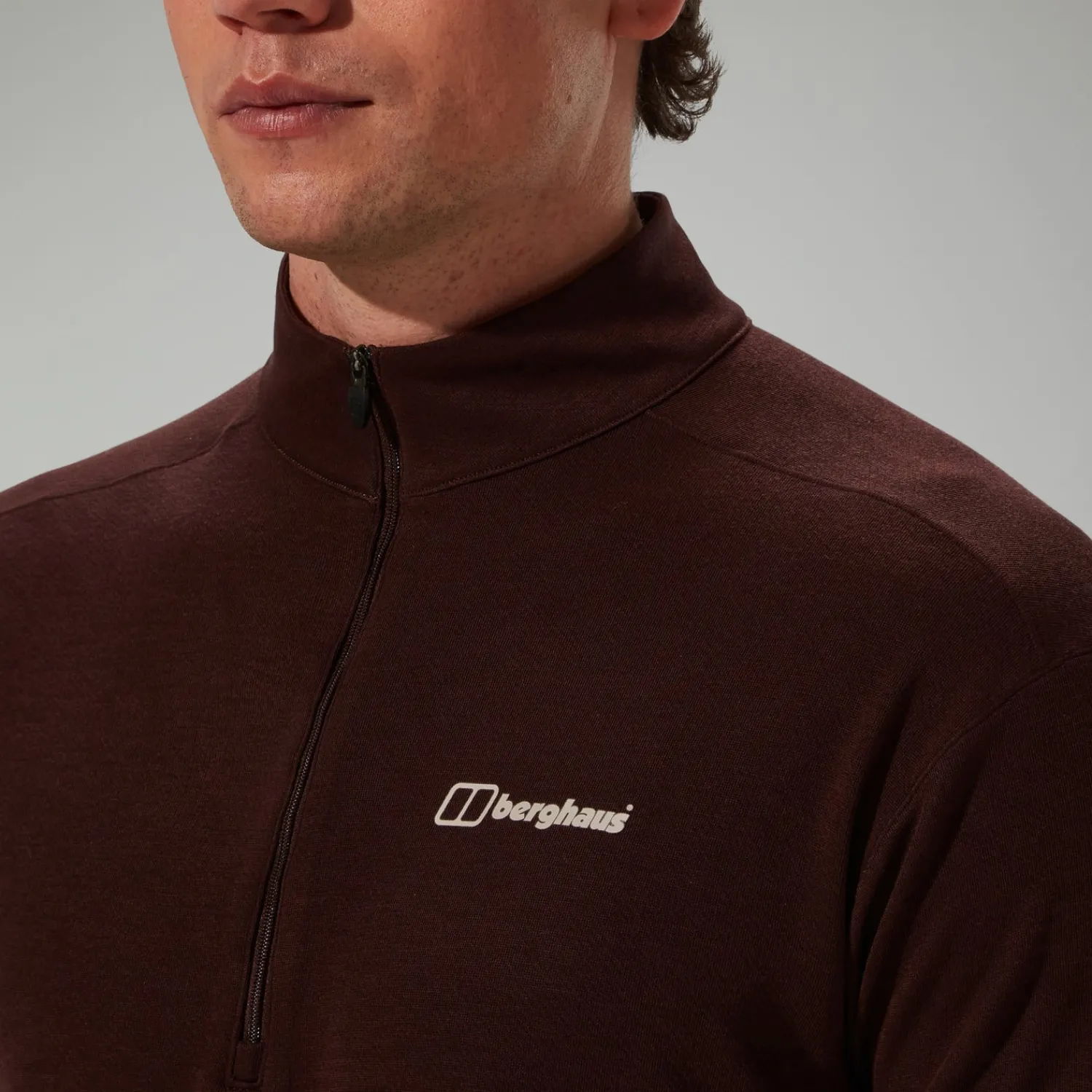 Berghaus Men's Ivyhill Half Zip Top - Brown Outlet