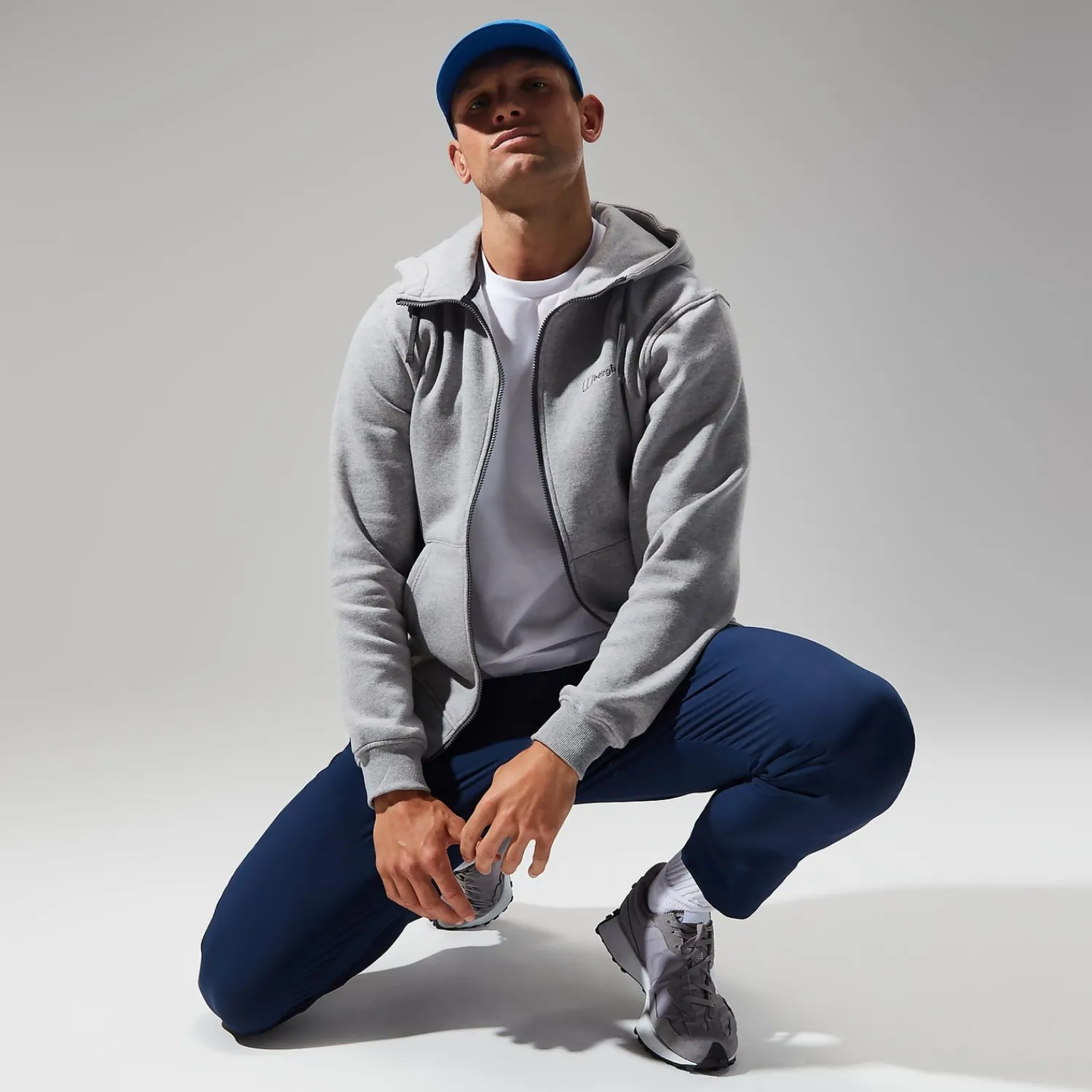 Berghaus Men's Logo FZ Hoody Dark Grey Clearance