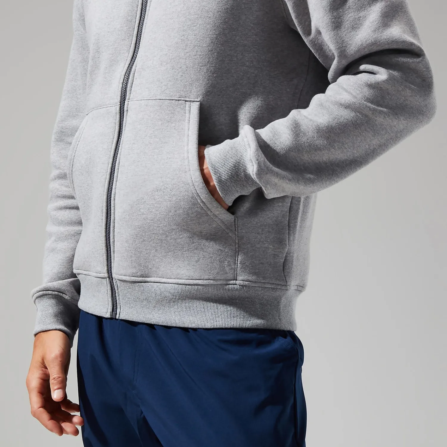 Berghaus Men's Logo FZ Hoody Dark Grey Clearance