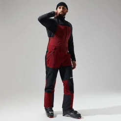 Berghaus Men's MTN Arete Descend GTX Bib Pants - Dark Red/Black Best