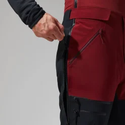 Berghaus Men's MTN Arete Descend GTX Bib Pants - Dark Red/Black Best