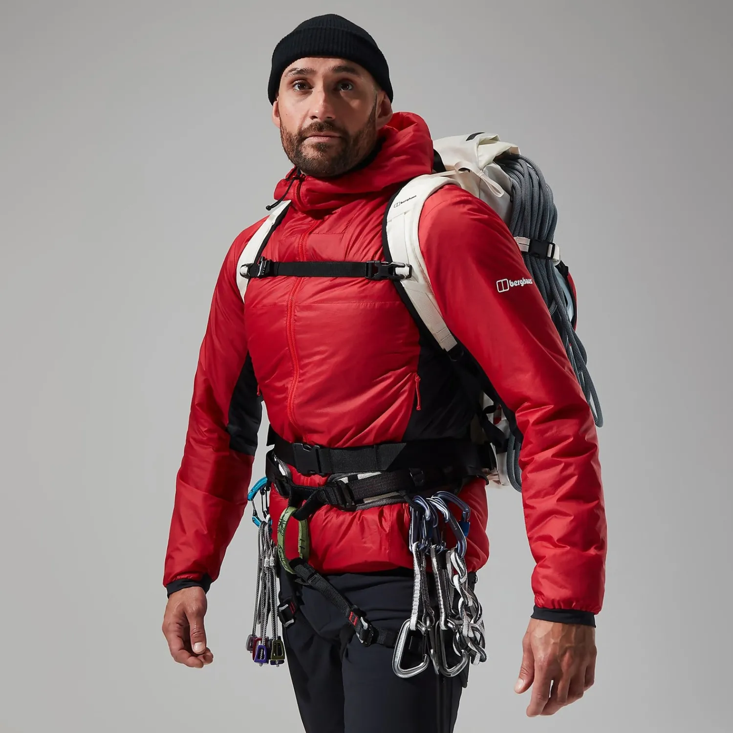 Berghaus Men's MTN Arete LB Synthetic Hoody - Red/Black Online