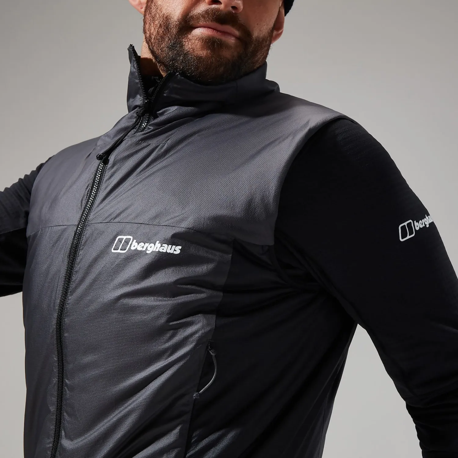Berghaus Men's MTN Arete LB Synthetic Vest - Grey/Black Best