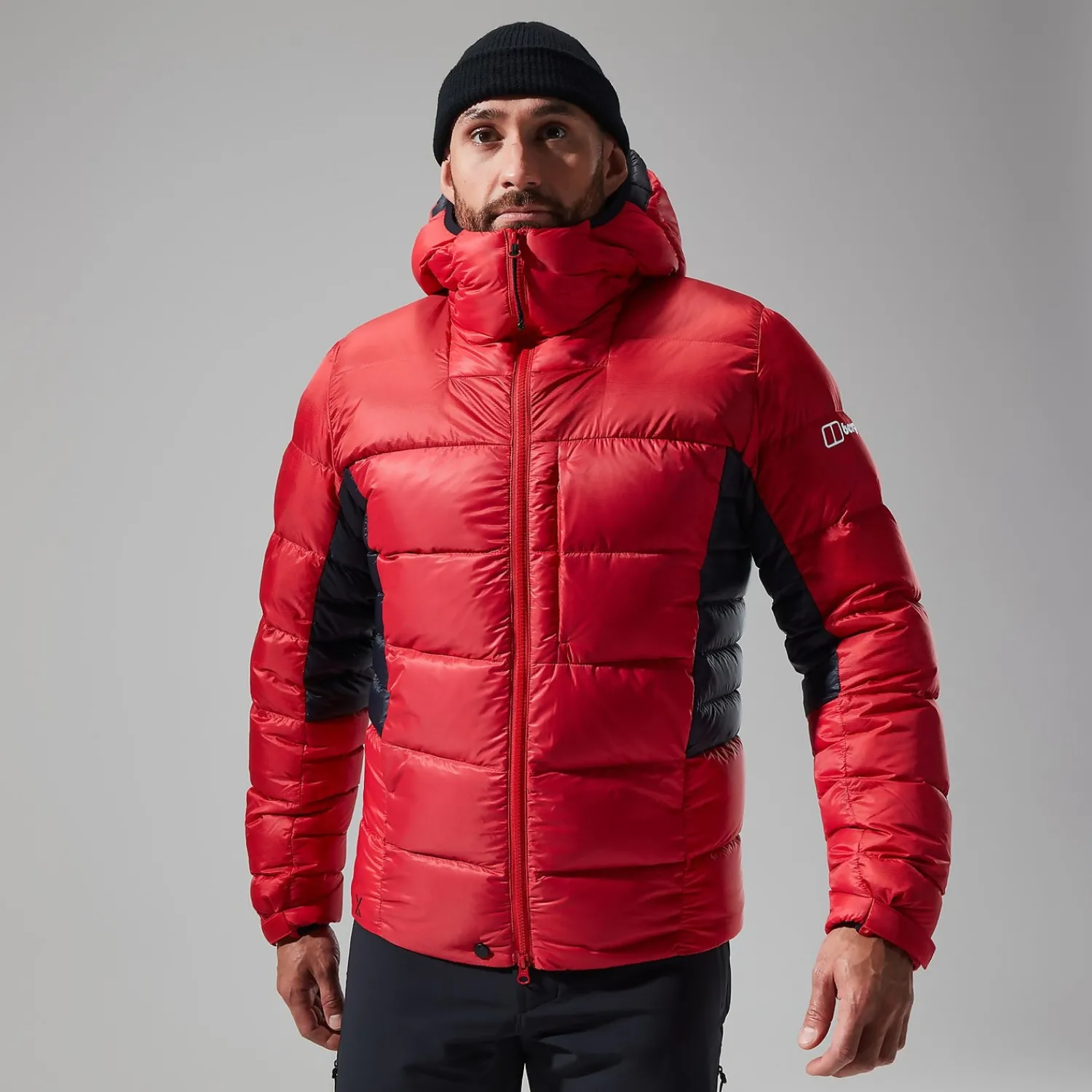 Berghaus Men's MTN Arete Ultra Down Hoody - Red/Black New