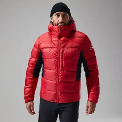 Berghaus Men's MTN Arete Ultra Down Hoody - Red/Black New
