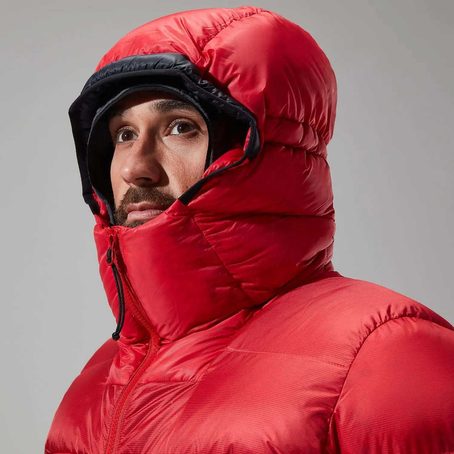 Berghaus Men's MTN Arete Ultra Down Hoody - Red/Black New