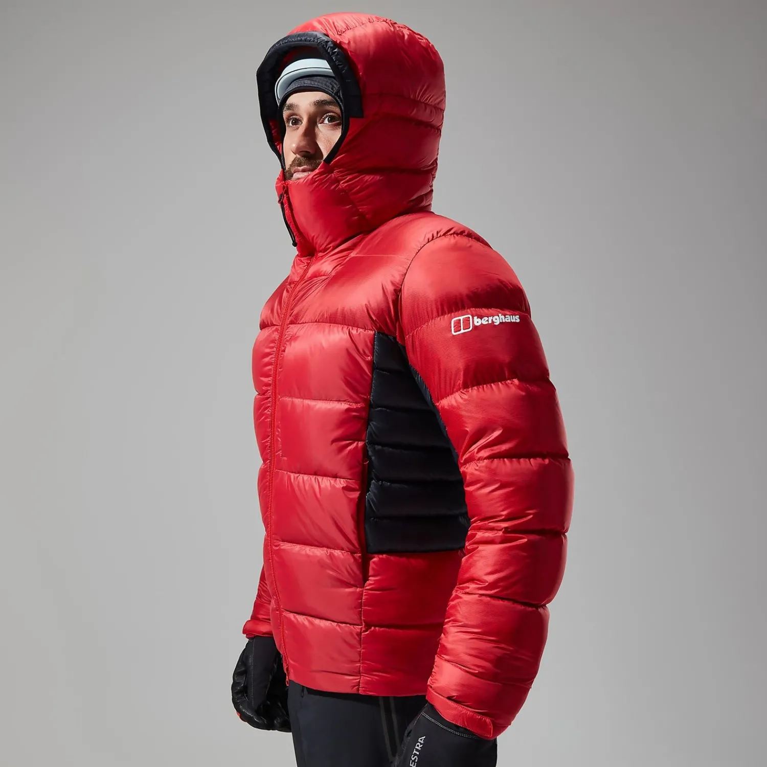 Berghaus Men's MTN Arete Ultra Down Hoody - Red/Black New