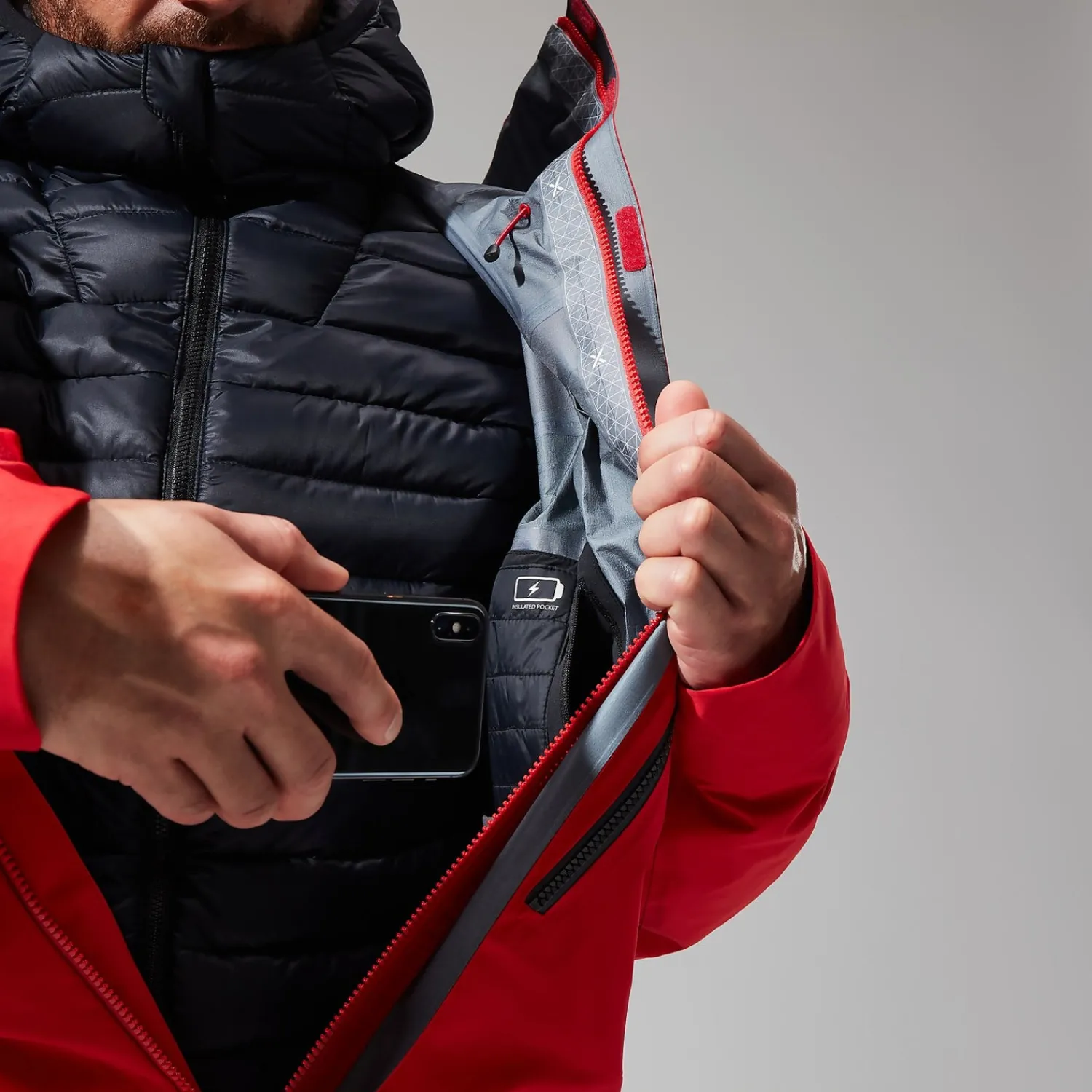 Berghaus Men's MTN Guide GTX Pro Jacket - Red/Black Discount
