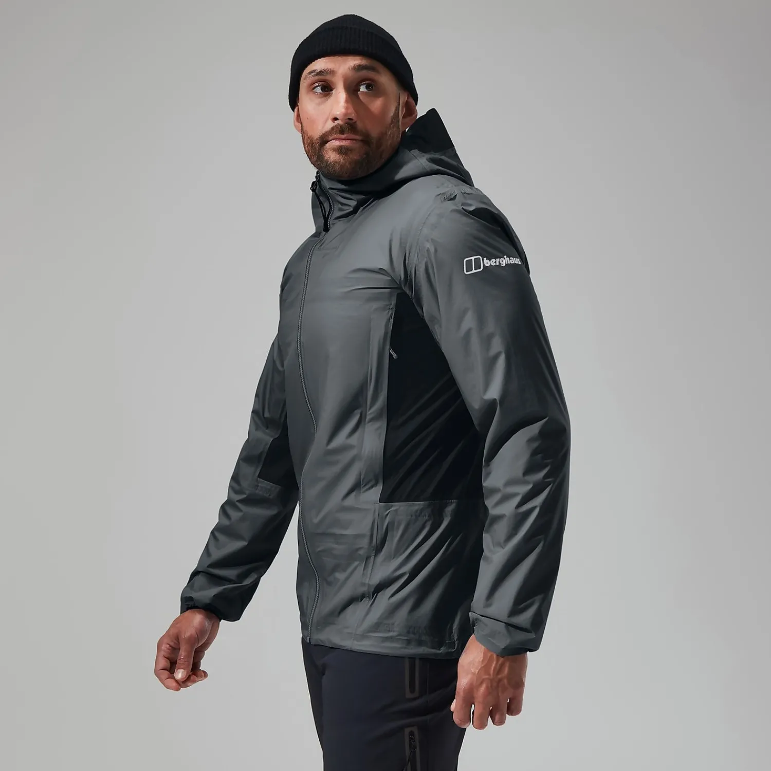 Berghaus Men's MTN Guide Hyper Alpha Jacket - Grey/Black New