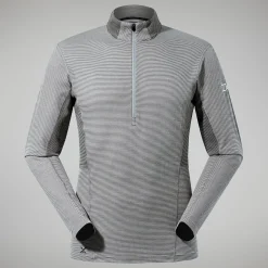 Berghaus Men's MTN Guide Long Sleeve Half Zip - Grey/Black Outlet